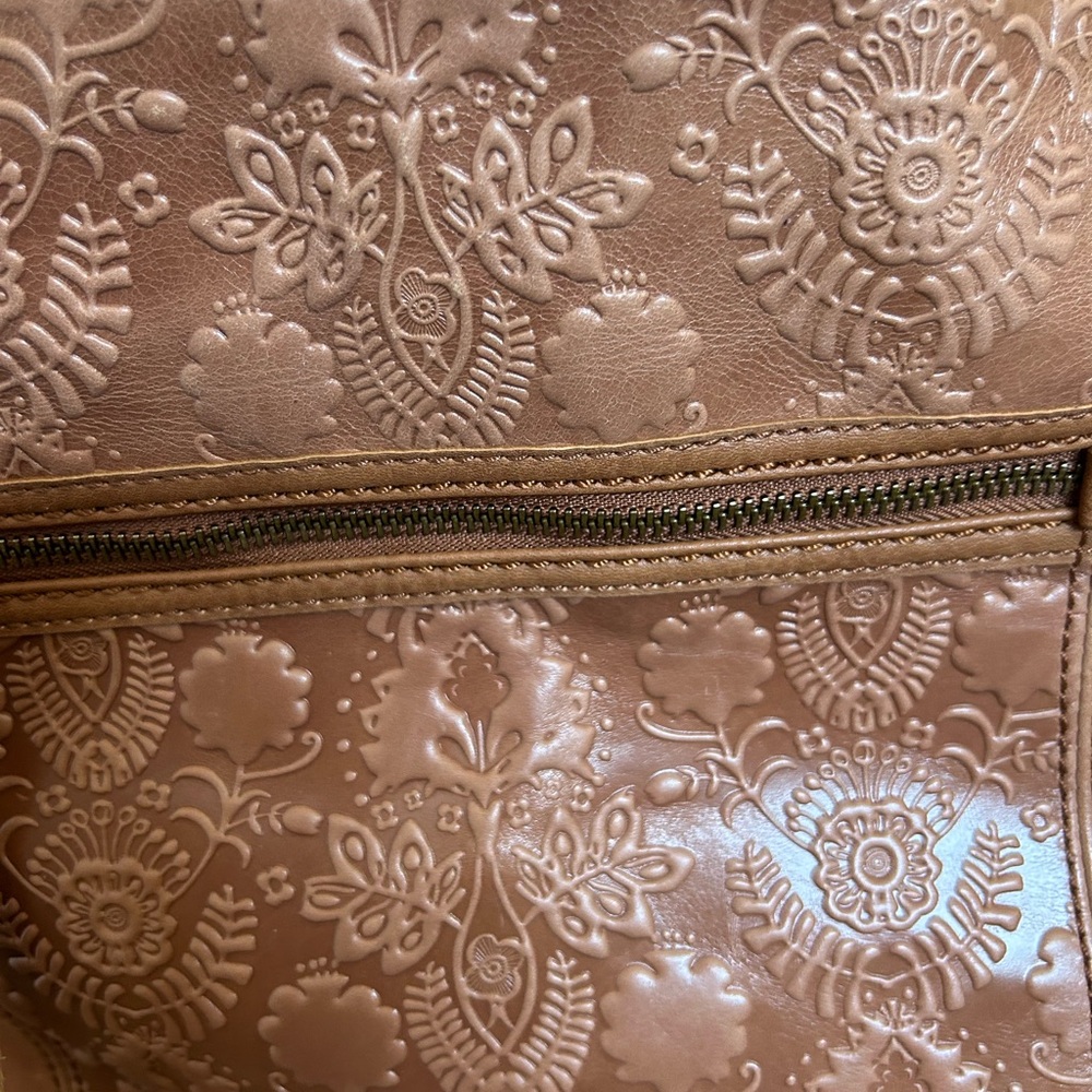 The Sak SEQUOIA Tobacco Embossed Hobo Bag NEW - Picture 6 of 11